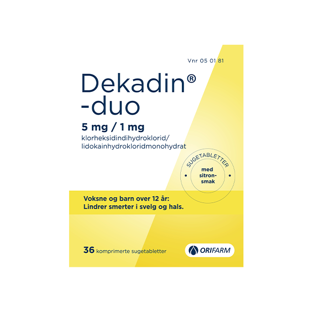 Dekadin Duo Sugetablett Sitron Front