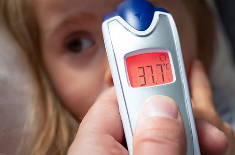 Barn - forkjølelse, influensa og feber